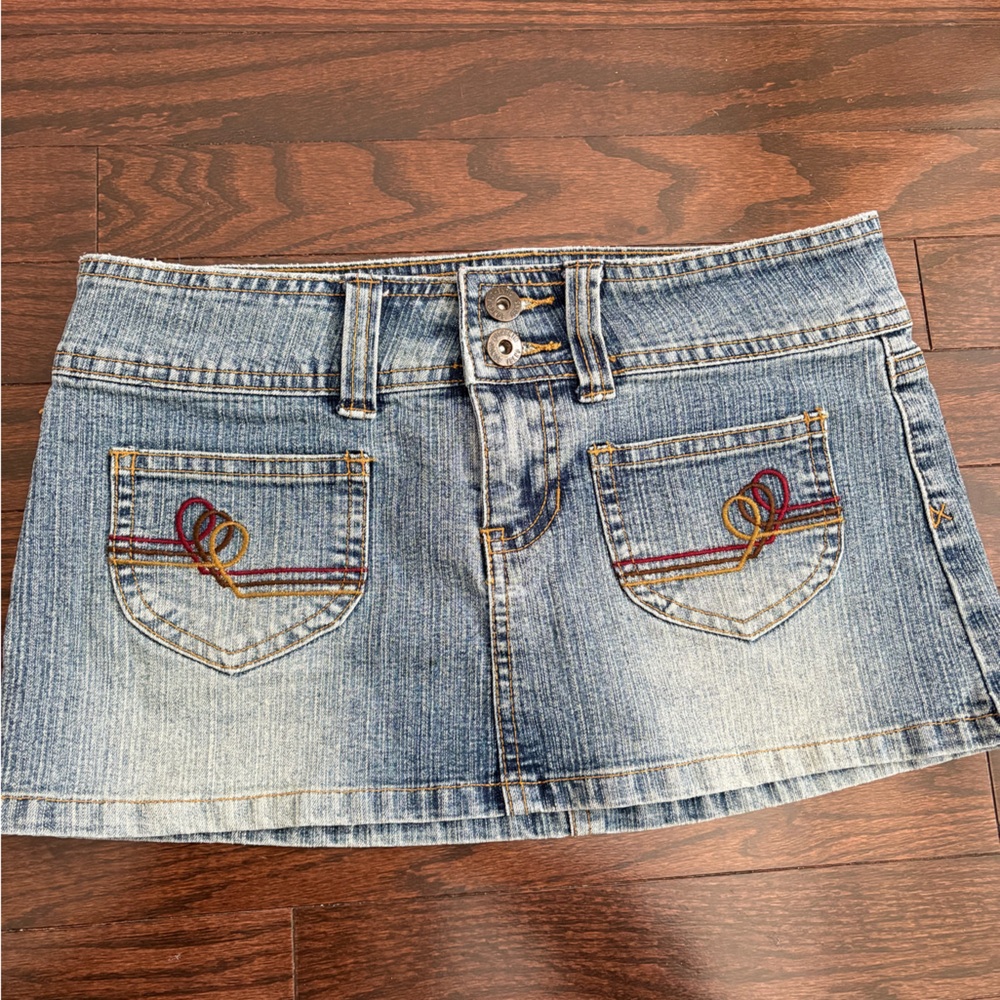 BONGO Blue Denim Mini Skirt